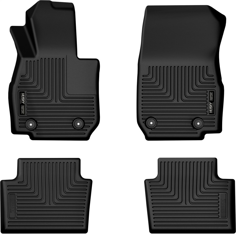 Mazda CX-30 Floor Mats - Front + Rear - Husky Liners - Weatherbeater - Black - `20-`25